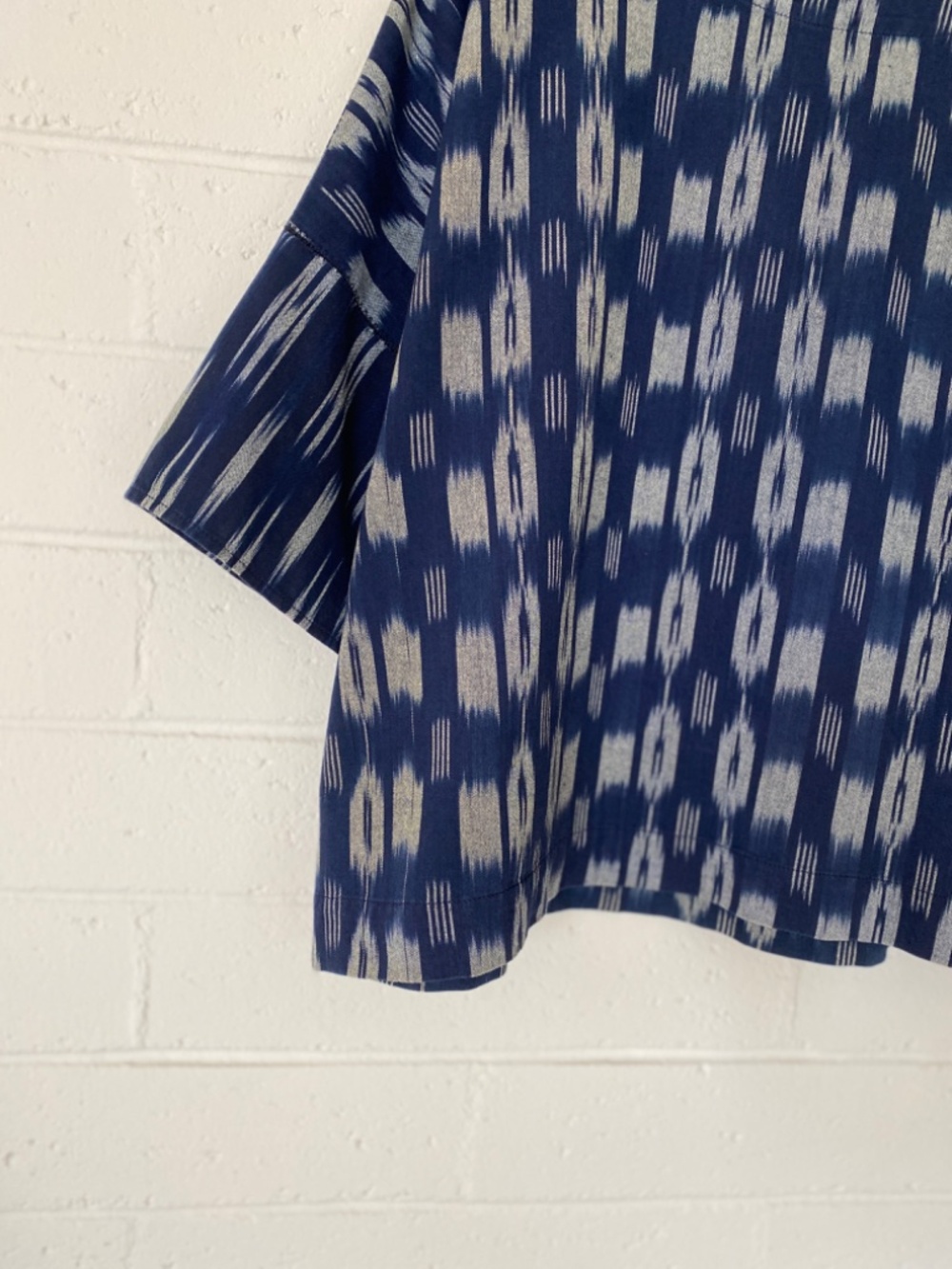 J. Jill Navy and White Patterned Boatneck Blouse - Picture 2 of 12